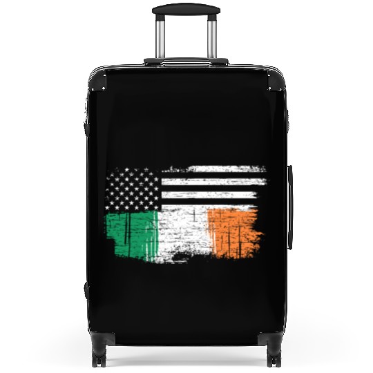 American ireland flag Suitcases