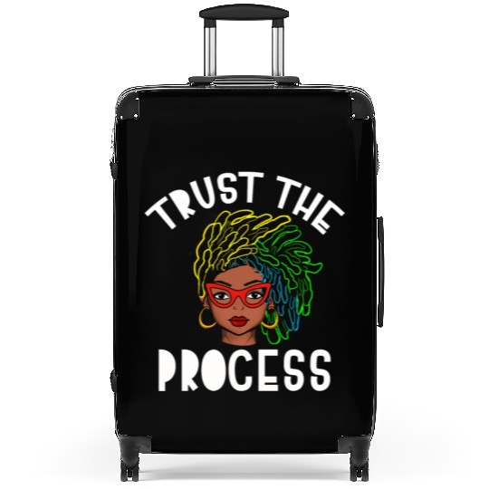 Naturally Loc's Trust The Process Suitcases