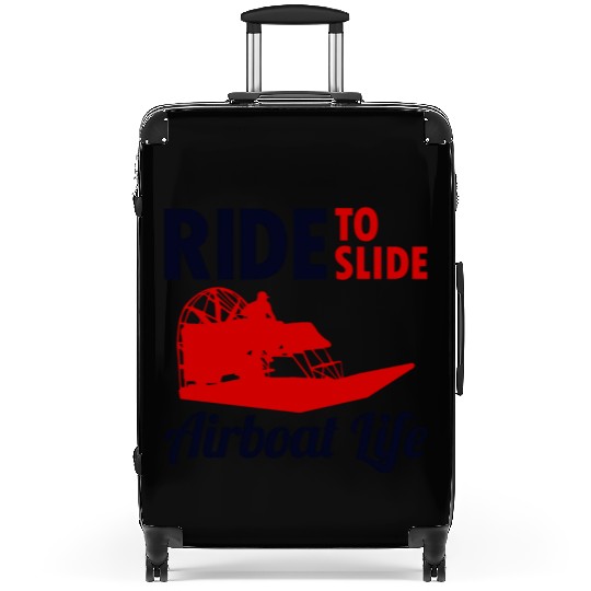 Airboat Fanboat Airboating Swamp boat Race Ride Suitcases
