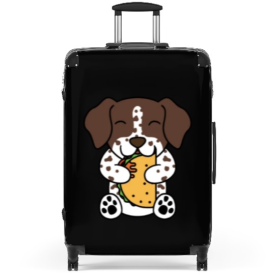 German Shorthaired Pointer Taco Lover Suitcases