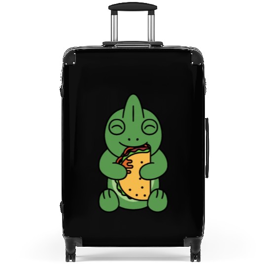 Chameleon Taco Lover Suitcases