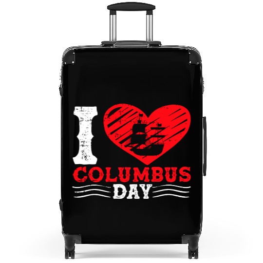 Columbus Day Italian Pride Suitcases