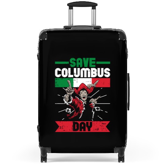 Columbus Day Italian Pride Suitcases