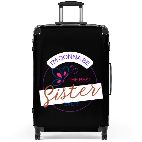 Modern Cool Trendy Big Sister Brother Suitcases
