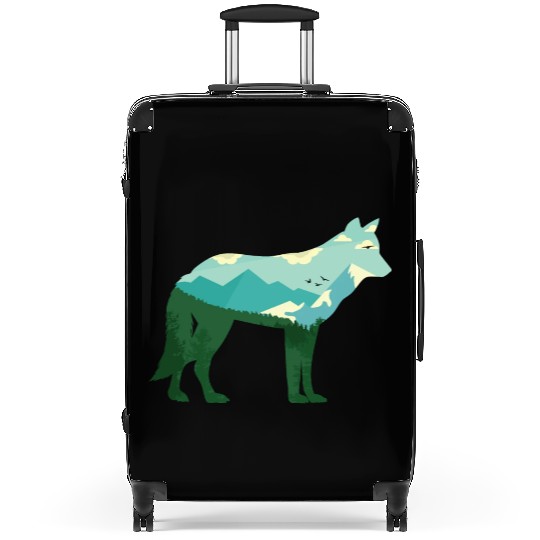 Mountain Wolf Suitcases