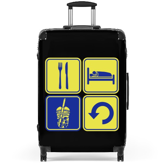 Repeat Boba Tea daily Suitcases