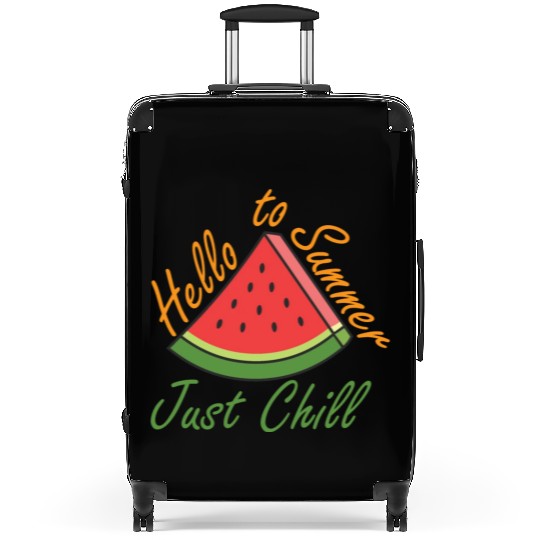 Say Hello to Summer watermelon Design for summer Suitcases
