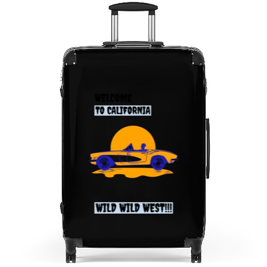 Welcome To California Wild Wild West Suitcases