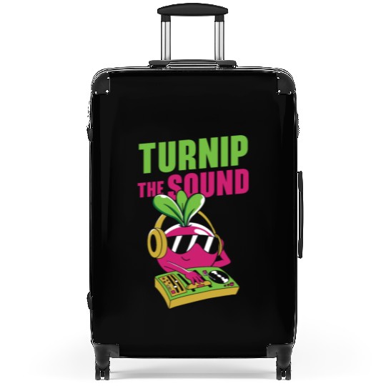 Music Turnip Party Music Lover Vegetable Suitcases