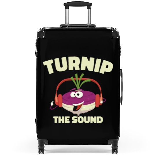 Music Turnip Party Music Lover Vegetable Suitcases