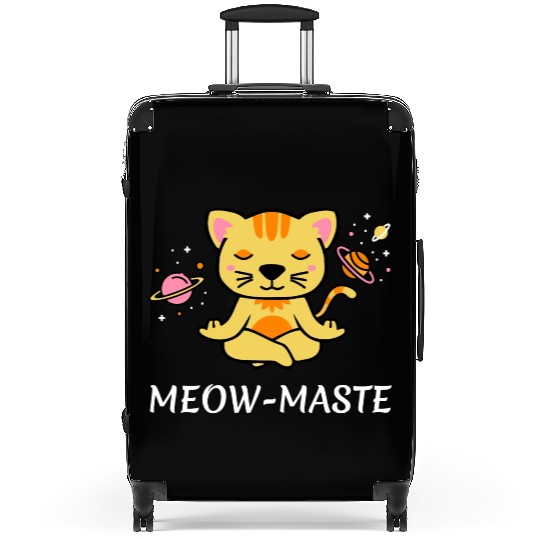 zen yoga cat space meditation sport training Suitcases