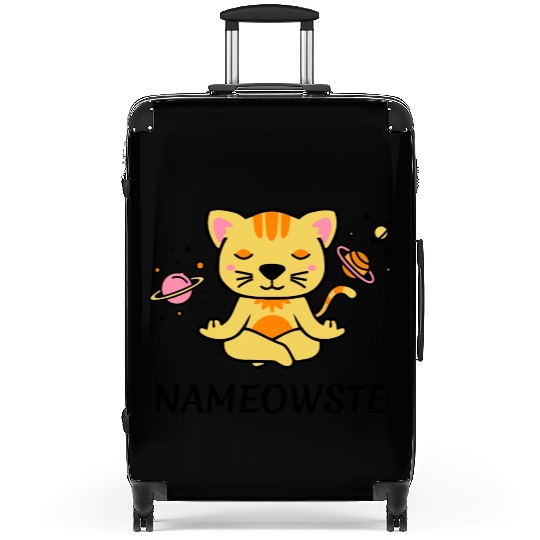 zen yoga cat space meditation sport training Suitcases