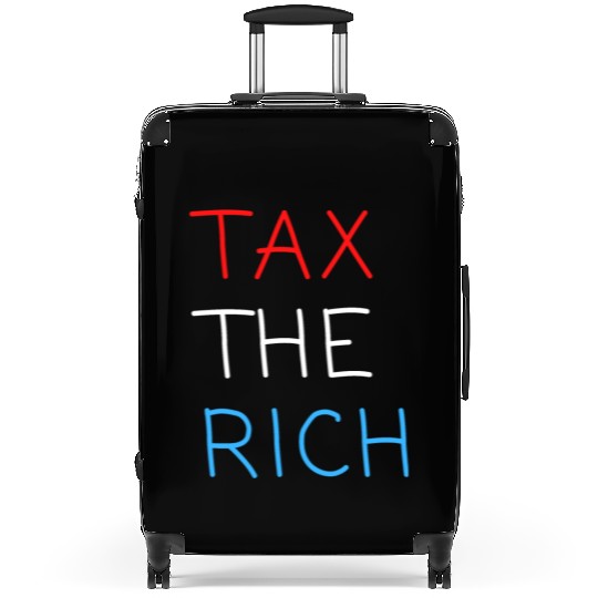 TAX THE RICH (Red, White and Blue letters) Suitcases