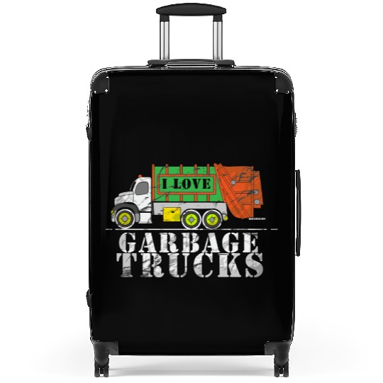 I Love Garbage Trucks Suitcases