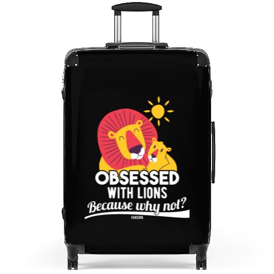 Lion cuddle mom dad parents Suitcases