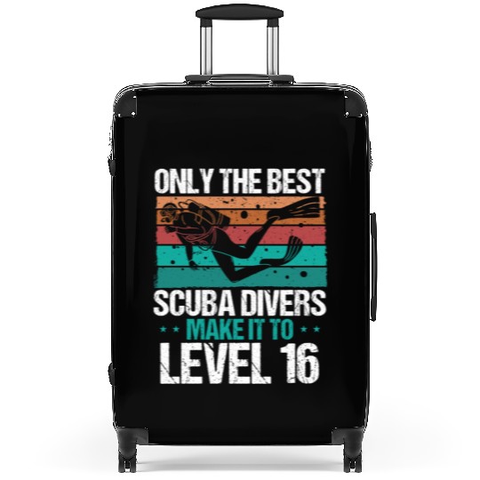 16 Scuba Diving Level 16 Year Diver Snorkeling Suitcases