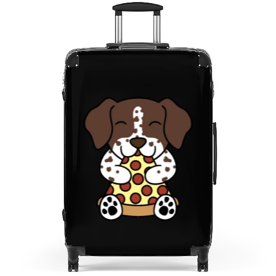 German Shorthaired Pointer Pizza Lover Suitcases