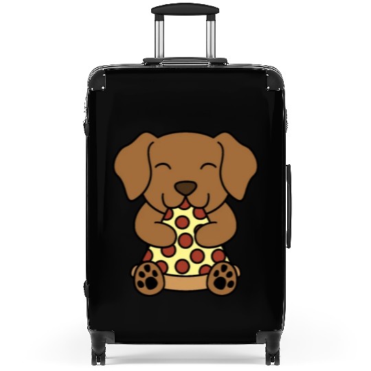Vizsla Pizza Lover Suitcases