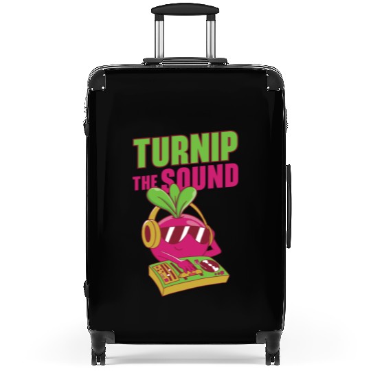 Music Turnip Party Music Lover Vegetable Suitcases