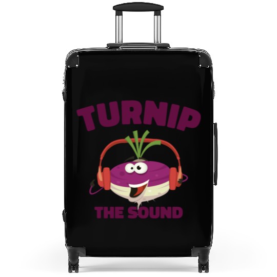 Music Turnip Party Music Lover Vegetable Suitcases