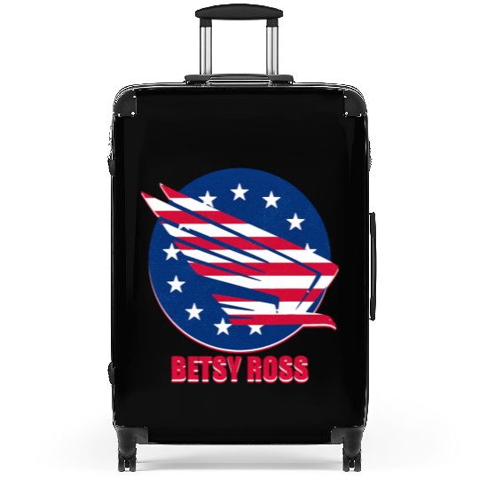 Patriotism USA Betsy Ross Flag Stars Stripes Eagle Suitcases