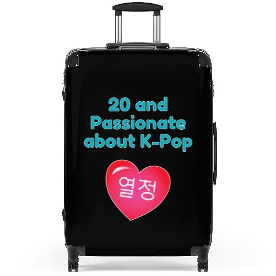 20 and passionate about K-Pop with heart Suitcases