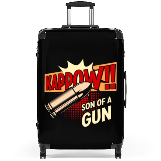 Kappow Bullets Gun Explosion Big bang Aesthetic Suitcases