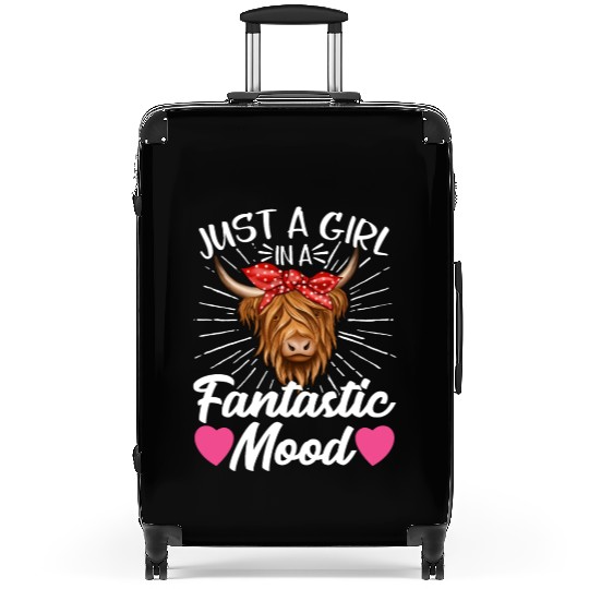 Scottish Highland Cattle Cow Suitcases