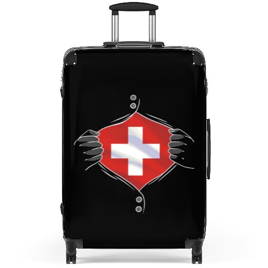 Switzerland flag proud Suitcases