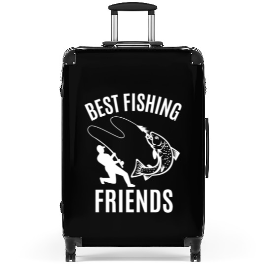 BEST FISHING FRIENDS, FISHING QUOTE, FISH, SEA Suitcases
