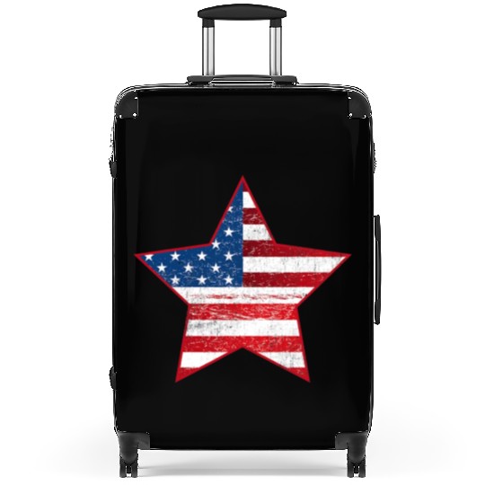 US Flag Star Patriotic Suitcases Stars Stripes