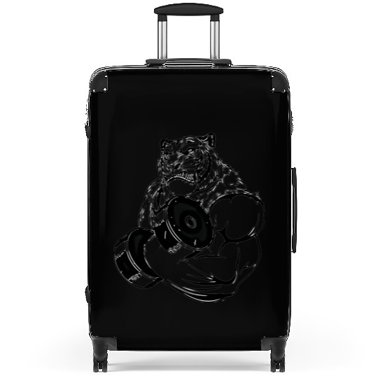 Gym ripped tiger Suitcases