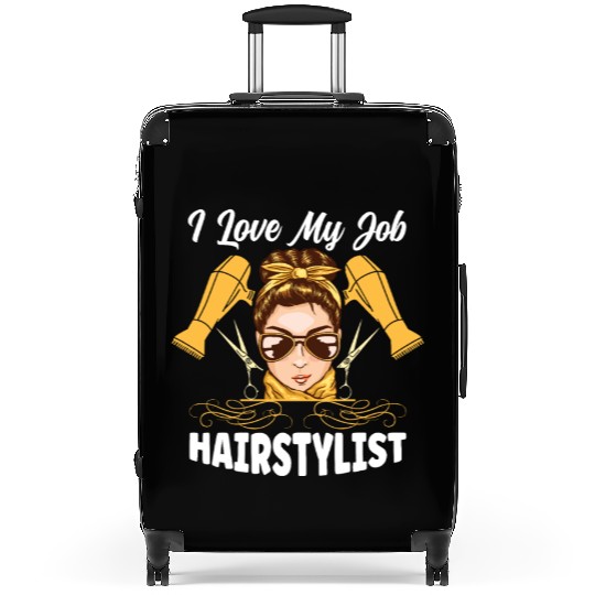 I Love My Job Hairstylist Suitcases