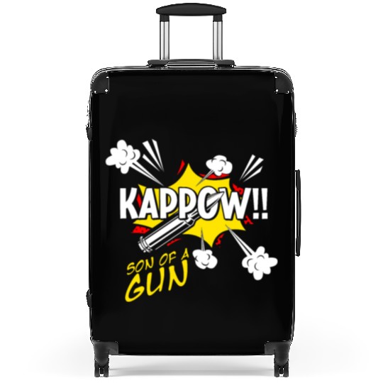 Kappow Bullets Gun Explosion Big bang Aesthetic Suitcases