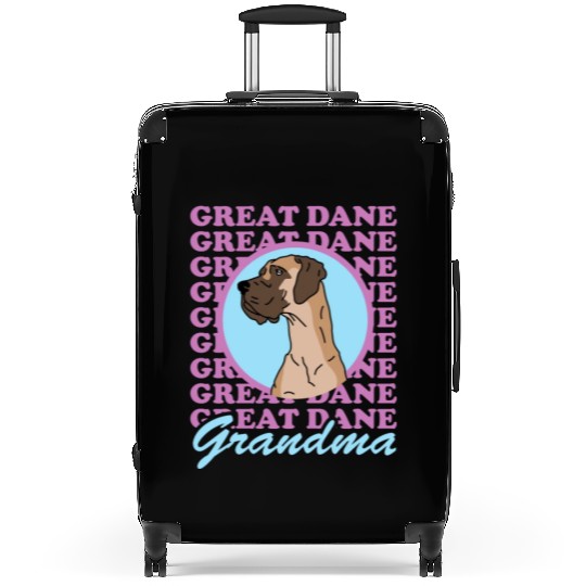 Great Dane Grandma Dog Owner Great Danes Suitcases
