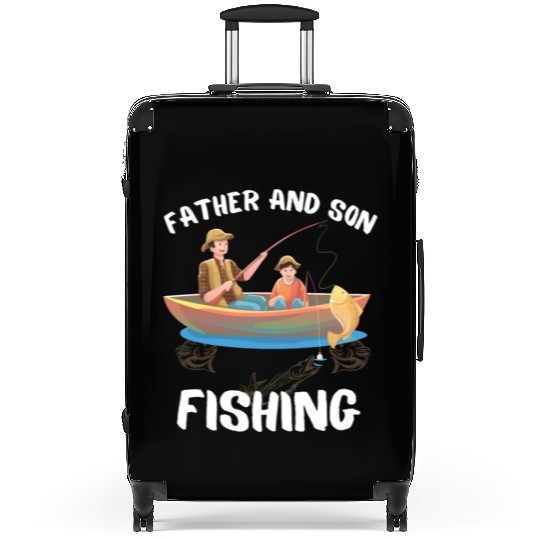 FATHER AND SON FISHING, DAUGTHER, FATHERS DAY, Suitcases