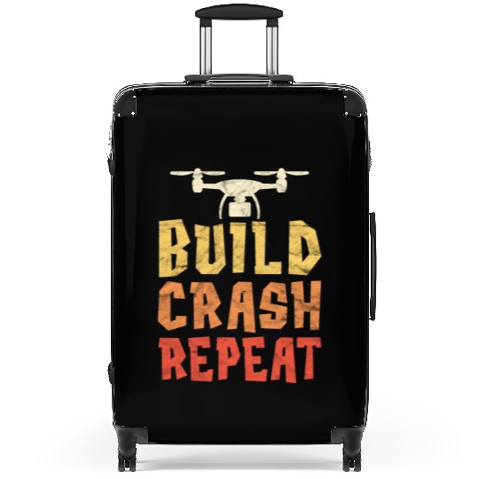 Build Crash Repeat Funny Drone Pilot Quadcopter Suitcases
