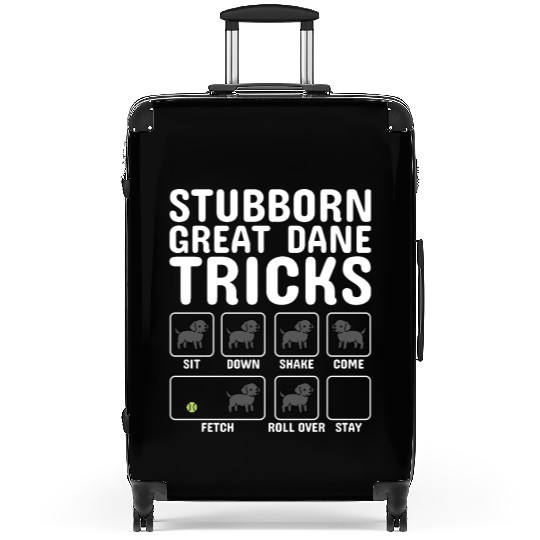 Stubborn Great Dane Tricks Suitcases