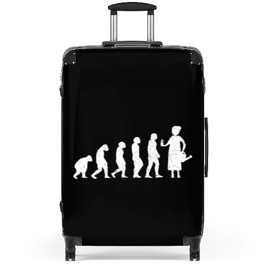 Evolution Of Gardener Lady Girl Gardening Garden Suitcases
