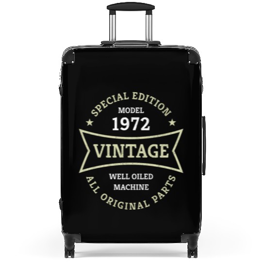 50th Birthday Gifts Born 1972 Vintage 50 Year Old Suitcases