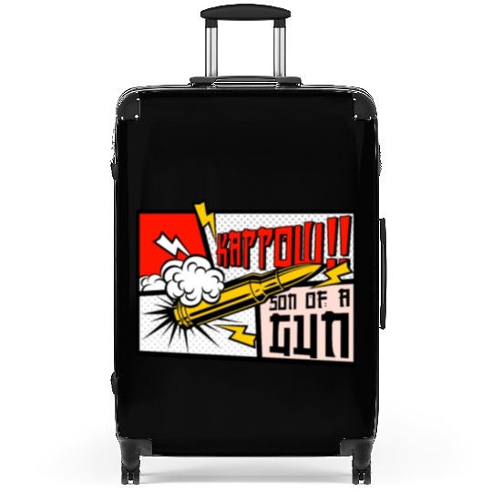 Kappow Bullets Gun Explosion Big bang Aesthetic Suitcases