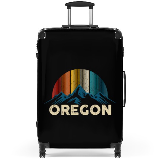Oregon Vintage Mountains Nature Hiking Gift Suitcases