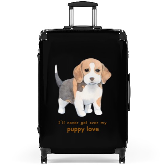 I'll Never Get over my Puppy Love. Adorable Beagle Suitcases