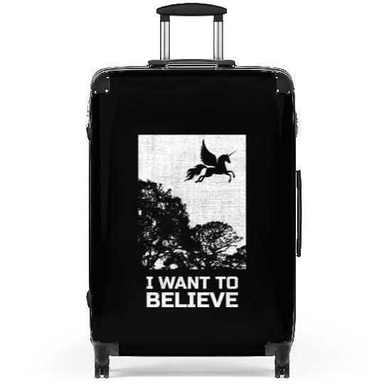 Unicorn "I Want To Believe" UAP Outfit Alien Ufo Suitcases
