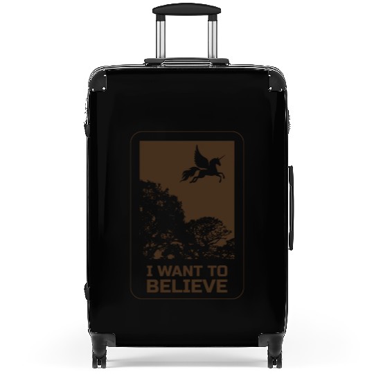 Unicorn "I Want To Believe" UAP Outfit Alien Ufo Suitcases