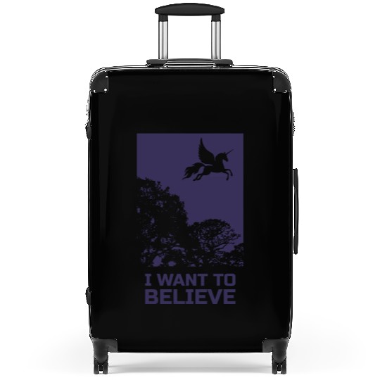 Unicorn "I Want To Believe" UAP Outfit Alien Ufo Suitcases