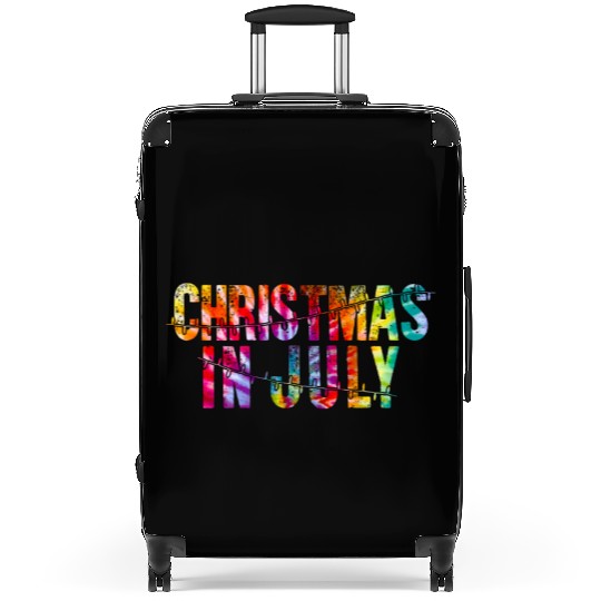 Christmas In July Xmas Tree Lights Santa Beach Suitcases