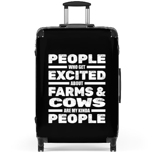 Cow Farm Farming Dairy Farmer Suitcases