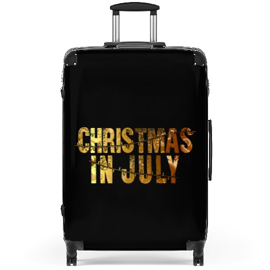 Christmas In July Xmas Tree Lights Santa Beach Suitcases