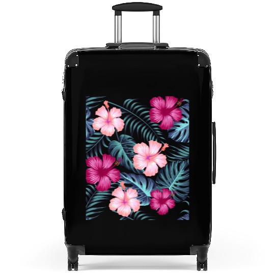 Tropical Leaves Suitcases